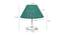 Donnalyn Dark Green Jute Shade Table Lamp With Nickel Metal Base (Nickel & Dark Green) by Urban Ladder - Design 1 Dimension - 531341