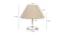 Bravo Grey Cotton Shade Table Lamp With Nickel Metal Base (Nickel & Grey) by Urban Ladder - Design 1 Dimension - 531344