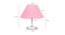 Loreta Pink Jute Shade Table Lamp With Nickel Metal Base (Nickel & Pink) by Urban Ladder - Design 1 Dimension - 531433