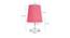 Beyonca Pink Jute Shade Table Lamp With Nickel Metal Base (Nickel & Pink) by Urban Ladder - Design 1 Dimension - 531440
