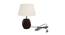 Arabella Beige Linen Shade Table Lamp With Brown Mango Wood Base (brown & beige) by Urban Ladder - Front View Design 1 - 531490