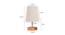 Arnald Beige Linen Shade Table Lamp With Brown Mango Wood Base (Wooden & Beige) by Urban Ladder - Design 1 Dimension - 531520