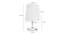 Arnaldo White Cotton Shade Table Lamp With Nickel Metal Base (Nickel & White) by Urban Ladder - Design 1 Dimension - 531521