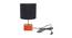Sienna Black Cotton Shade Table Lamp With Brown Mango Wood Base (Wooden & Black) by Urban Ladder - Front View Design 1 - 531571