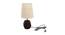 Emma Beige Jute Shade Table Lamp With Brown Mango Wood Base (brown & beige) by Urban Ladder - Front View Design 1 - 531574