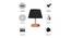 Rochus Black Cotton Shade Table Lamp With Brown Mango Wood Base (Wooden & Black) by Urban Ladder - Cross View Design 1 - 531588
