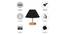 Calogera Black Cotton Shade Table Lamp With Brown Mango Wood Base (Wooden & Black) by Urban Ladder - Cross View Design 1 - 531590