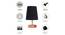 Geronimo Black Cotton Shade Table Lamp With Brown Mango Wood Base (Wooden & Black) by Urban Ladder - Cross View Design 1 - 531593
