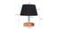 Rochus Black Cotton Shade Table Lamp With Brown Mango Wood Base (Wooden & Black) by Urban Ladder - Design 1 Dimension - 531613