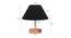 Calogera Black Cotton Shade Table Lamp With Brown Mango Wood Base (Wooden & Black) by Urban Ladder - Design 1 Dimension - 531615