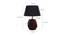 Asher Black Cotton Shade Table Lamp With Brown Mango Wood Base (Brown & Black) by Urban Ladder - Design 1 Dimension - 531739