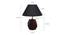 Asa Black Cotton Shade Table Lamp With Brown Mango Wood Base (Brown & Black) by Urban Ladder - Design 1 Dimension - 531743
