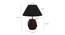Ezra Black Cotton Shade Table Lamp With Brown Mango Wood Base (Brown & Black) by Urban Ladder - Design 1 Dimension - 531745