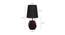 Noah Black Cotton Shade Table Lamp With Brown Mango Wood Base (Brown & Black) by Urban Ladder - Design 1 Dimension - 531748