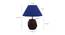 Ethan Blue Cotton Shade Table Lamp With Brown Mango Wood Base (Brown & Blue) by Urban Ladder - Design 1 Dimension - 531822