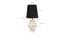 Milena Black Cotton Shade Table Lamp With Wooden White Mango Wood Base (Wooden White & Black) by Urban Ladder - Design 1 Dimension - 531835