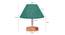 Nuncio Dark Green Jute Shade Table Lamp With Brown Mango Wood Base (Wooden & Dark Green) by Urban Ladder - Design 1 Dimension - 531904