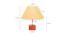 Wrigley Gold Cotton Shade Table Lamp With Brown Mango Wood Base (Wooden & Gold) by Urban Ladder - Design 1 Dimension - 531912