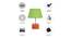 Wayne Light Green Jute Shade Table Lamp With Brown Mango Wood Base (Wooden & Light Green) by Urban Ladder - Cross View Design 1 - 531980