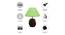 Amara Light Green Jute Shade Table Lamp With Brown Mango Wood Base (Brown & Light Green) by Urban Ladder - Cross View Design 1 - 531990