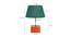 Walter Dark Green Jute Shade Table Lamp With Brown Mango Wood Base (Wooden & Dark Green) by Urban Ladder - Design 1 Dimension - 532006