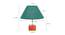 Kosmo Dark Green Jute Shade Table Lamp With Brown Mango Wood Base (Wooden & Dark Green) by Urban Ladder - Design 1 Dimension - 532010