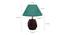 Ava Dark Green Jute Shade Table Lamp With Brown Mango Wood Base (Brown & Dark Green) by Urban Ladder - Design 1 Dimension - 532026