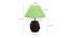 Amara Light Green Jute Shade Table Lamp With Brown Mango Wood Base (Brown & Light Green) by Urban Ladder - Design 1 Dimension - 532027