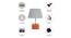 Kirby Grey Cotton Shade Table Lamp With Brown Mango Wood Base (Wooden & Grey) by Urban Ladder - Cross View Design 1 - 532082