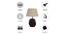 Alyssa Grey Cotton Shade Table Lamp With Brown Mango Wood Base (Brown & Grey) by Urban Ladder - Cross View Design 1 - 532091