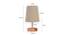 Bamby Grey Cotton Shade Table Lamp With Brown Mango Wood Base (Wooden & Grey) by Urban Ladder - Design 1 Dimension - 532108