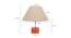 Willie Grey Cotton Shade Table Lamp With Brown Mango Wood Base (Wooden & Grey) by Urban Ladder - Design 1 Dimension - 532121