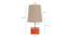 Tucker Grey Cotton Shade Table Lamp With Brown Mango Wood Base (Wooden & Grey) by Urban Ladder - Design 1 Dimension - 532124