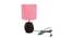 Keira Pink Jute Shade Table Lamp With Brown Mango Wood Base (Brown & Pink) by Urban Ladder - Front View Design 1 - 532162
