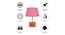 Weaver Pink Jute Shade Table Lamp With Brown Mango Wood Base (Wooden & Pink) by Urban Ladder - Cross View Design 1 - 532181