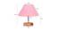 Bianka Pink Jute Shade Table Lamp With Brown Mango Wood Base (Wooden & Pink) by Urban Ladder - Design 1 Dimension - 532200