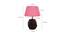 Atlas Pink Jute Shade Table Lamp With Brown Mango Wood Base (Brown & Pink) by Urban Ladder - Design 1 Dimension - 532213