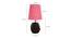 Charlotte Pink Jute Shade Table Lamp With Brown Mango Wood Base (Brown & Pink) by Urban Ladder - Design 1 Dimension - 532215