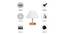 Brandy White Cotton Shade Table Lamp With Brown Mango Wood Base (Wooden & White) by Urban Ladder - Cross View Design 1 - 532276