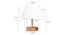 Accana White Cotton Shade Table Lamp With Brown Mango Wood Base (Wooden & White) by Urban Ladder - Design 1 Dimension - 532305