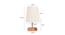 Romilda Off White Cotton Shade Table Lamp With Brown Mango Wood Base (Wooden & Off White) by Urban Ladder - Design 1 Dimension - 532309