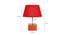 Webster Red Jute Shade Table Lamp With Brown Mango Wood Base (Wooden & Red) by Urban Ladder - Design 1 Dimension - 532317
