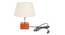 Maverick Off White Cotton Shade Table Lamp With Brown Mango Wood Base (Wooden & Off White) by Urban Ladder - Front View Design 1 - 532355