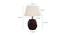 Zane Off White Cotton Shade Table Lamp With Brown Mango Wood Base (Brown & Off White) by Urban Ladder - Design 1 Dimension - 532500