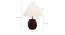 Millie Off White Cotton Shade Table Lamp With Brown Mango Wood Base (Brown & Off White) by Urban Ladder - Design 1 Dimension - 532504