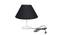 Arlie Black Cotton Shade Table Lamp With Transparent Acrylic Base (Transparent & Black) by Urban Ladder - Front View Design 1 - 532561