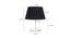 Archie Black Cotton Shade Table Lamp With Transparent Acrylic Base (Transparent & Black) by Urban Ladder - Design 1 Dimension - 532606