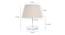 Benji Beige Linen Shade Table Lamp With Transparent Acrylic Base (Transparent & Beige) by Urban Ladder - Design 1 Dimension - 532608