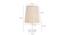 George Beige Jute Shade Table Lamp With Transparent Acrylic Base (Transparent & Beige) by Urban Ladder - Design 1 Dimension - 532615