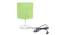 Winston Light Green Jute Shade Table Lamp With Transparent Acrylic Base (Transparent & Light Green) by Urban Ladder - Front View Design 1 - 532650